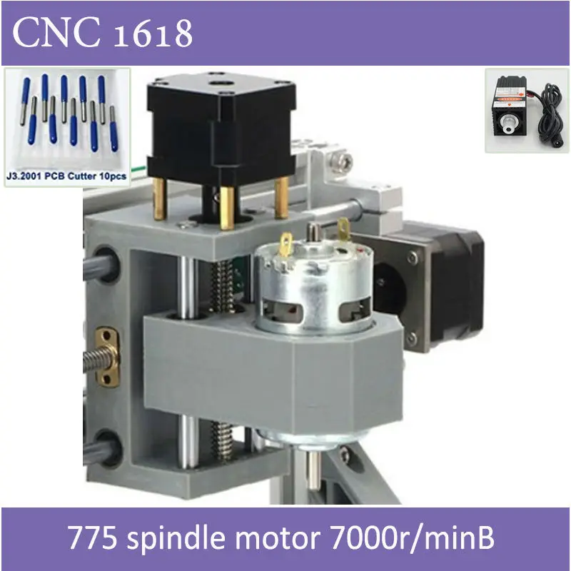 Мини CNC1610 лазерного гравера с ER11 зажимы лазерной вариант 500 МВт 2500 5500 для печатных