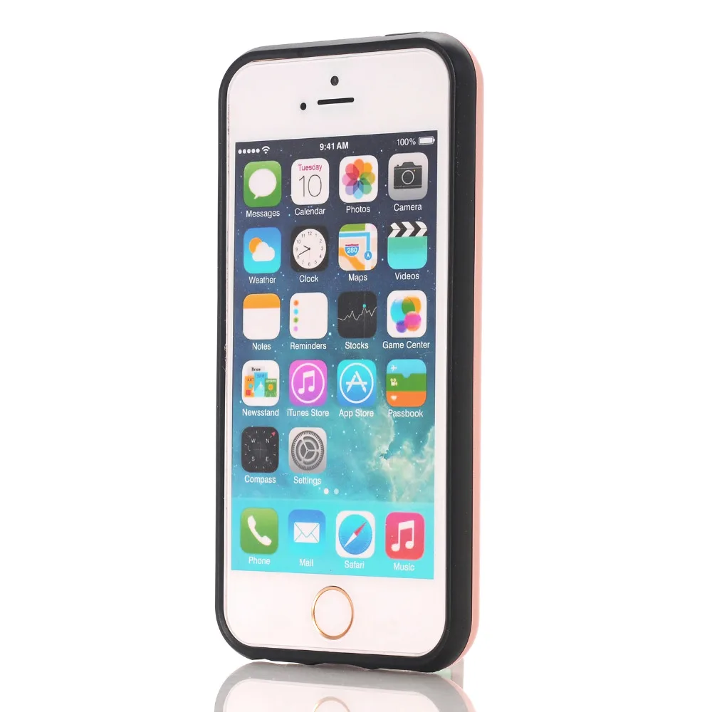 Горячая Распродажа металлический стиль для iPhone 5C случае Портативный карты