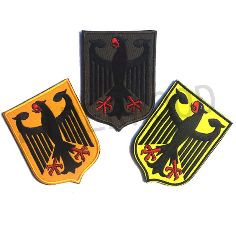 Вышивка POLIZEI полицейский Каратель немецкий y Deutschland Орел Немецкий флаг боевой патч тактическая аппликация эмблема значок