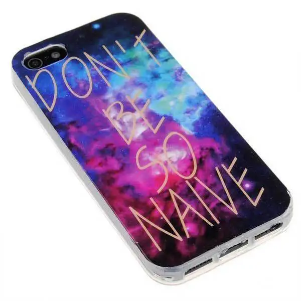 Dodson Milky Way Pattern Defender TPU Soft Cover Case For iPhone5 5S |
