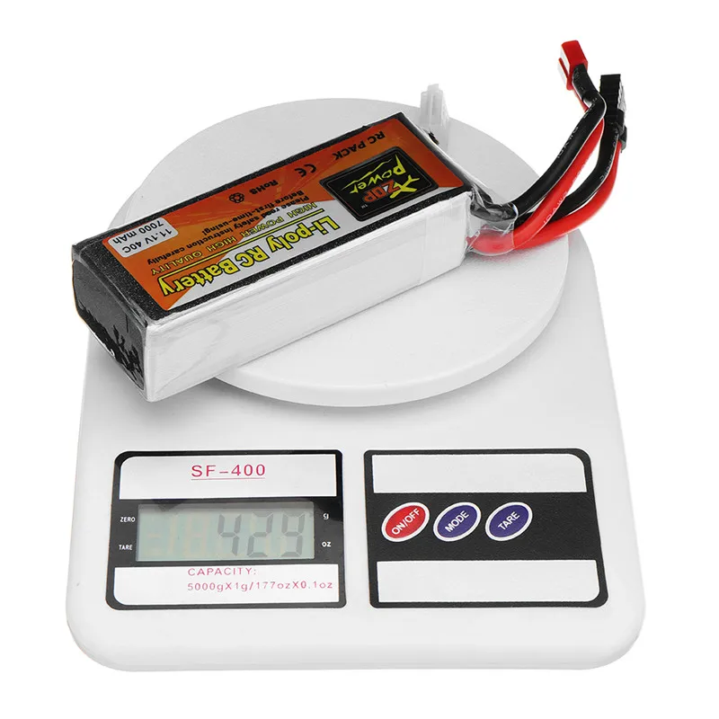 ZOP Power 11.1V 7000mah 40C 3S Rechargeable Lipo Battery ForTRX Plug for Traxxas RC Car | Игрушки и хобби