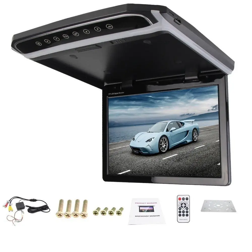 Новые HD 1080 P Черный 12.1 &quotСВЕТОДИОДНЫЙ Цифровой Экран 12 В ~ 24 Монтируемые На Крыше