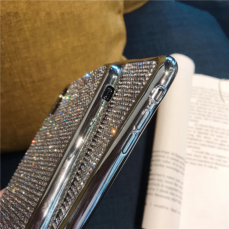 GURIOO роскошный полностью в камнях Защитная крышка для iPhone 6 6s 7 8 Plus X XR XS Max блестящее