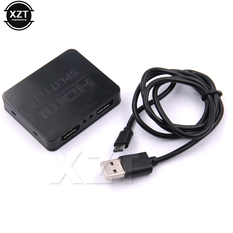 Full HD 3D 1080p видео 4K HDMI-совместимый разделитель коммутатор 1X2 разделение 1 вход 2