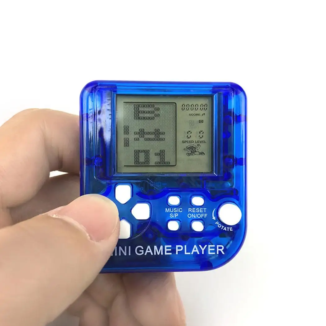 Новая детская портативная игровая консоль Tetris портативные прозрачные прочные