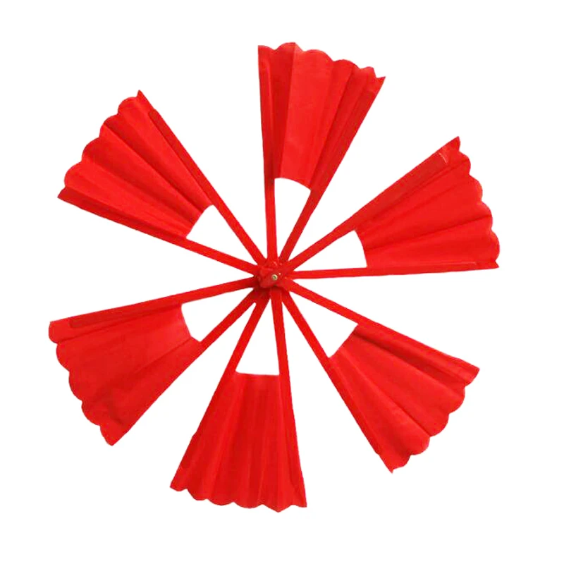 1 шт. красная ткань сломанный веер восстанавливает магический реквизит новинка