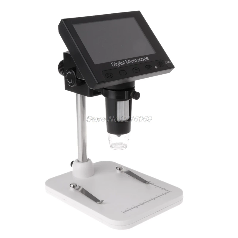 1000X USB 4 3 &quotHD LCD 5MP Цифровой Микроскоп увеличение видео камера w Светодиодный