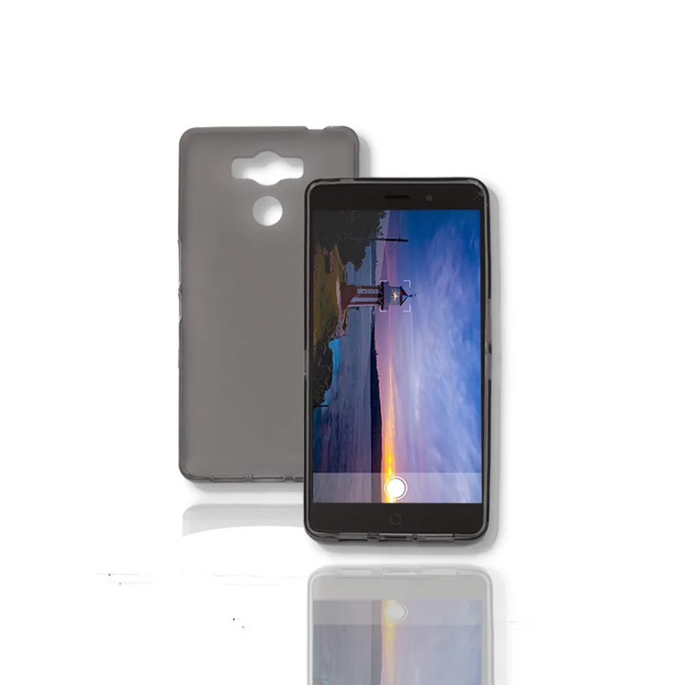 Soft gray Elephone P9000 чехол Противоскользящий TPU чехол для Elephone P9000 Прозрачный мягкий силиконовый чехол s - Цвет: Soft gray