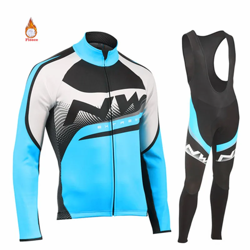 NW 2019 Pro team Зимняя Теплая Флисовая одежда для велоспорта Northwave Мужской трикотажный