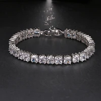 luxury design classic aaa cubic zirconia tennis bracelets bling cuff bangles women jewelry party show gifts factory direct b 014