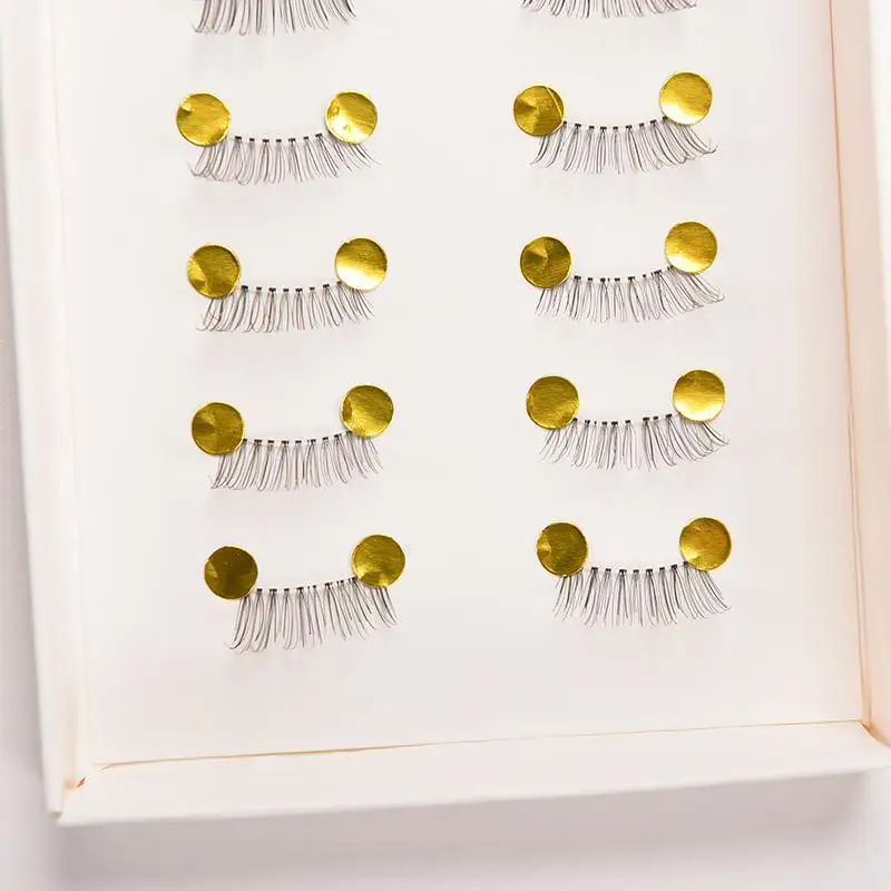 Недорогие накладные ресницы для макияжа 10 пар натуральные ручной работы с
