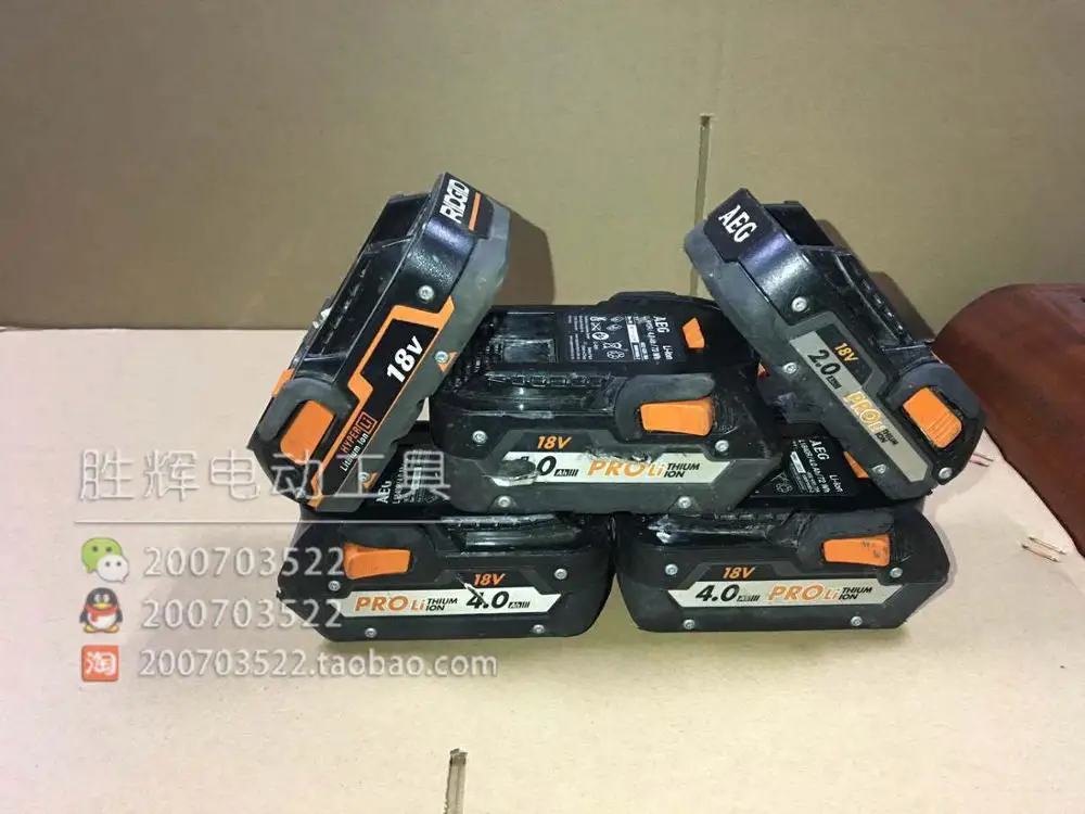 Оригинальная литиевая батарея AEG RIDGID 18 в 4 0 Ач 3 2 (б/у продукты) | Инструменты