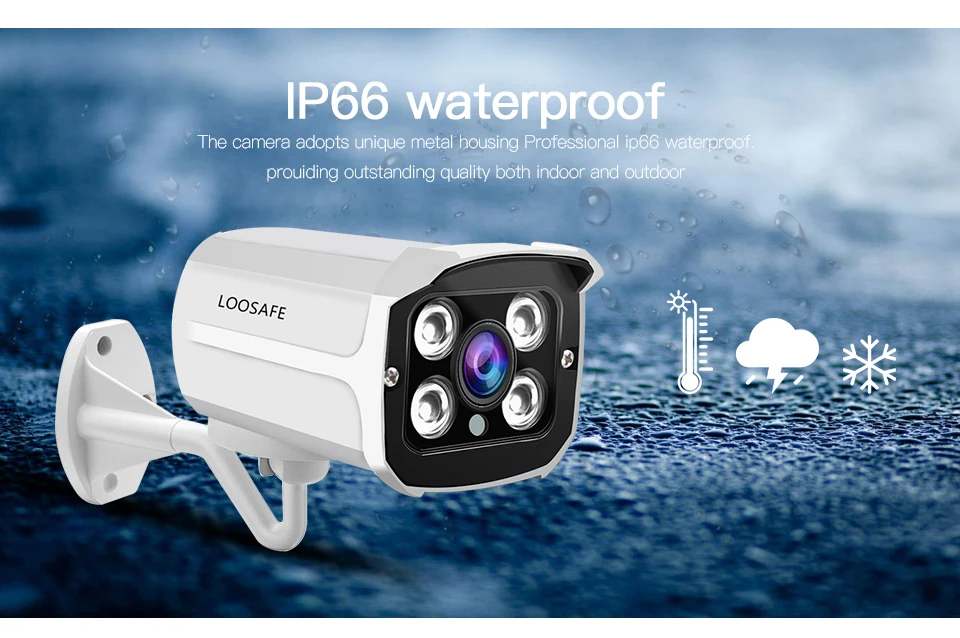 LOOSAFE AHD CCTV камера безопасности наружная цилиндрическая камера s Сеть CCTV IP66 водонепроницаемый инфракрасный светильник камера видеонаблюдения