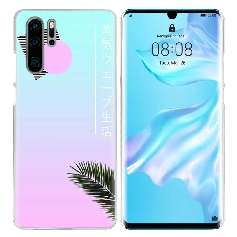 09 Эстетика vaporwave художественный чехол для huawei P20 P Smart Z Plus P30 P10 P9 P8 mate 10 20 lite Pro жесткий чехол для телефона из поликарбоната - Цвет: 09