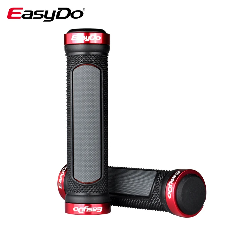 RED EasyDo противоскользящие удобные Karton PP материал бар концы MTB рукоятка руля Эргономичный дизайн велосипедные ручки аксессуары для велосипеда - Цвет: RED