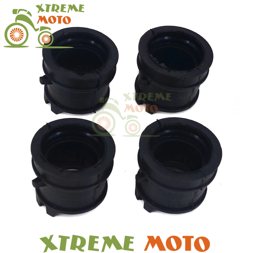 Высококачественный черный клей 4 шт. впускной карбюратор переходник интерфейса