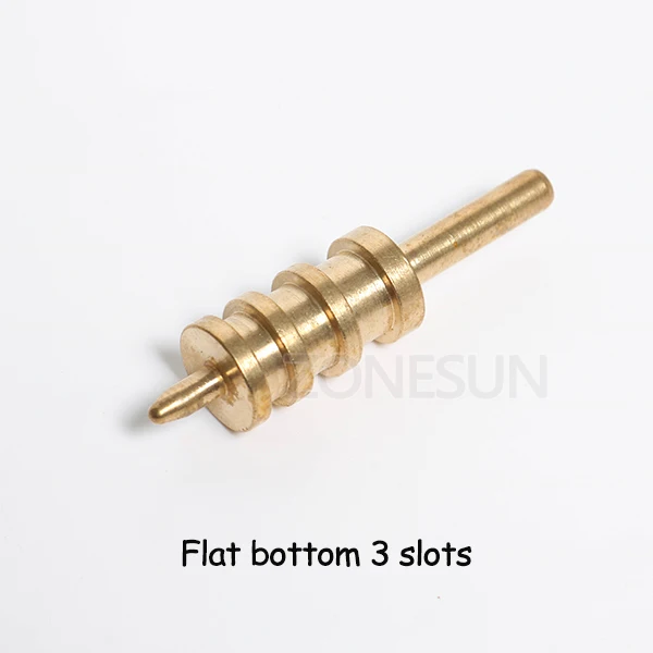 Flat ZONESUN 10 шт. одна линия 1-8 мм кожаный край для герметизации DIY инструмент латунь паяльник край маркировки кожевенное ремесло инструмент embosser - Цвет: Flat