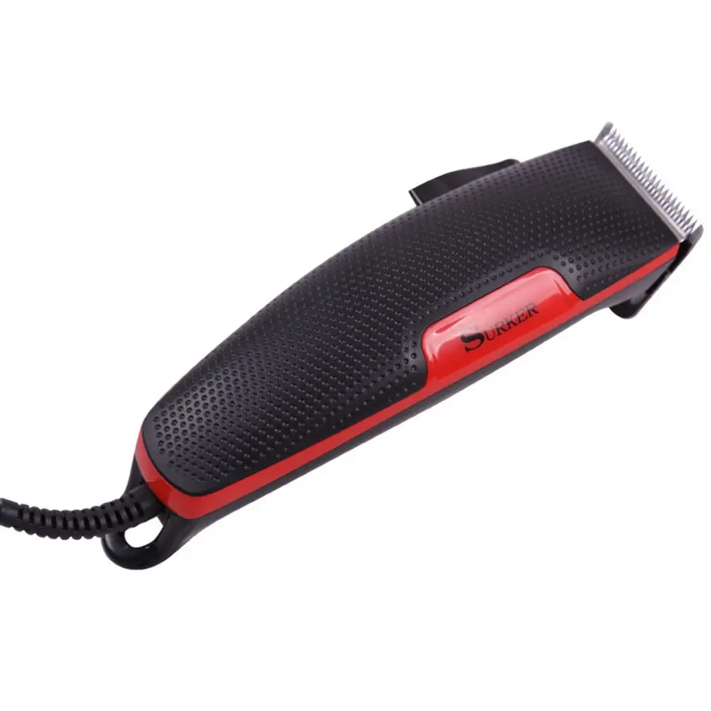 SURKER Professional Electric Hair Clipper set Rechargeable waterproof Red Trimmer Adjustable Haircut Machine For Men &amp women | Бытовая