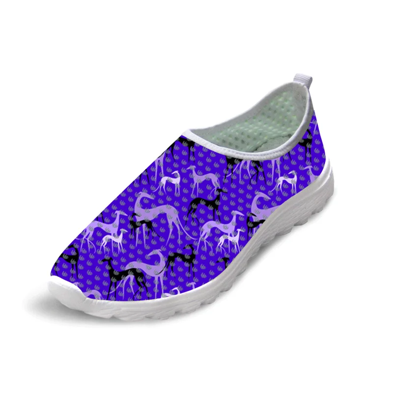 

Женские туфли на плоской подошве, летние дышащие сетчатые кроссовки с принтом «yhound dog»