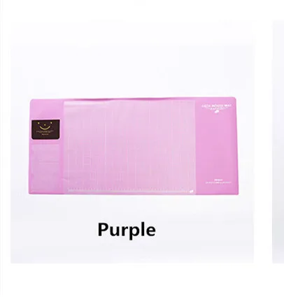Purple Креативный ПВХ Водонепроницаемый Многофункциональный стол органайзер Чехол Компьютерная клавиатура Коврик для мыши набор школьные офисные канцелярские принадлежности - Цвет: Purple