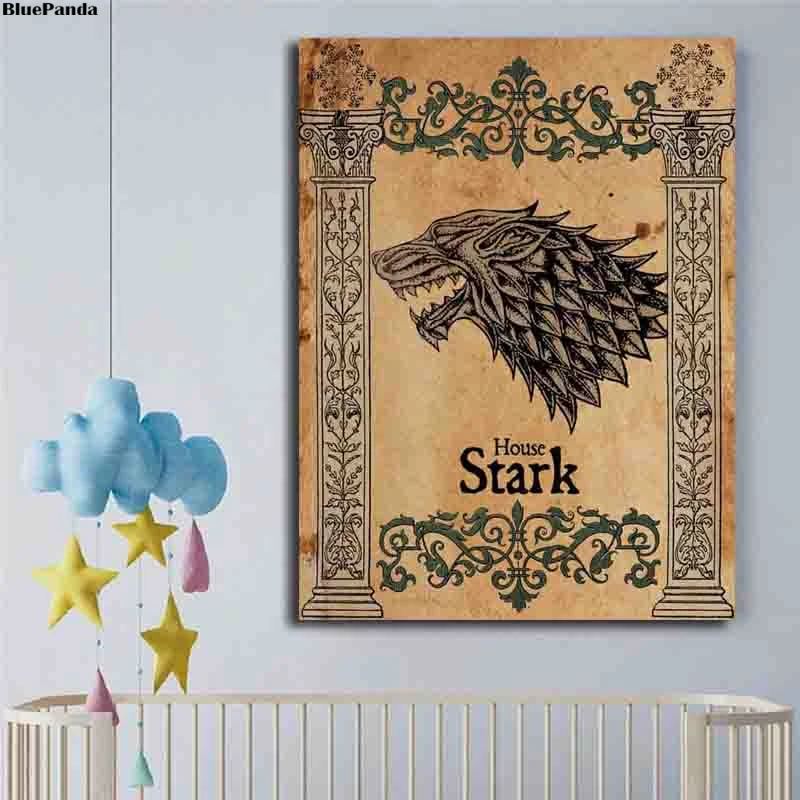 Игра престолов дом Ланнистер мать драконов Khaleesi живопись на холсте спальня стены