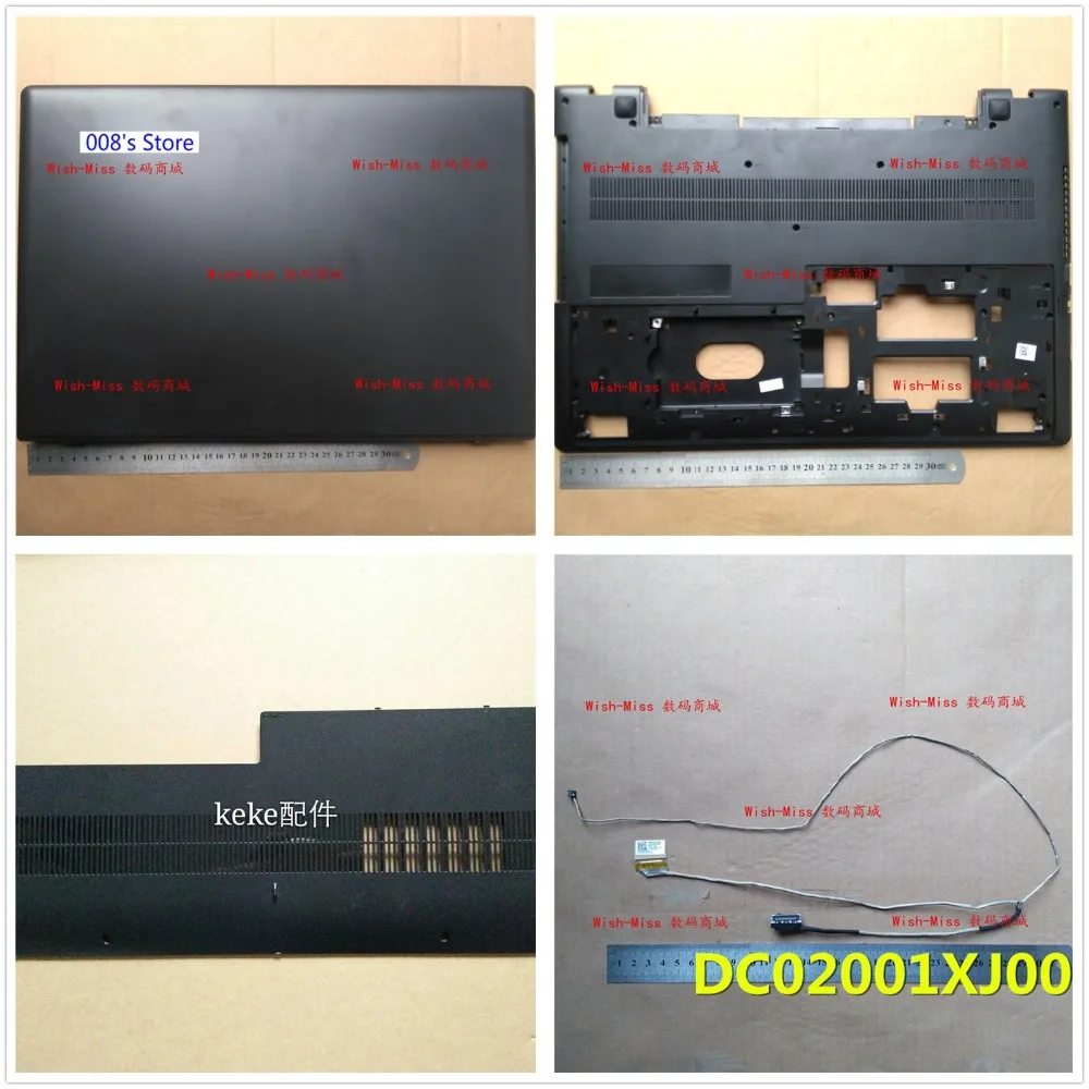 

Крышка для Lenovo IdeaPad 300-17ISK LCD верхняя задняя/Нижняя база/корпус памяти HDD/кабель экрана/Вентилятор охлаждения