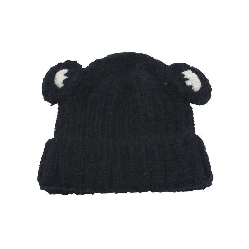 Cartoon Kids Winter Hats with Ears Solid Color Knit Baby Cap Boys Girls Beanie for 2-5 years Multicolor 1 PC | Детская одежда и