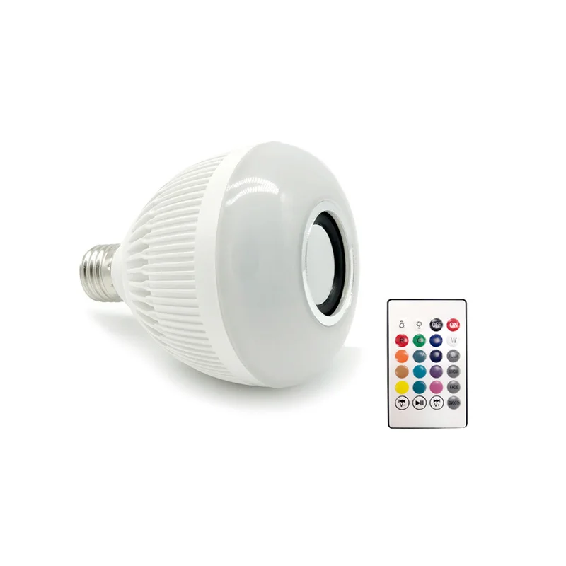 Беспроводной Bluetooth динамик + 12 Вт RGB лампа Светодиодная 110 В 220 умная музыкальный