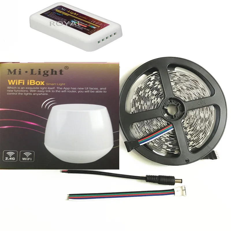 Mi. light 2,4 г светодиодный Controlle+ RGBW/RGBWW 5050SMD) Светодиодная лента с usb-питанием DC12V+ WI-FI контроллер IBOX 5/10/15/20 м