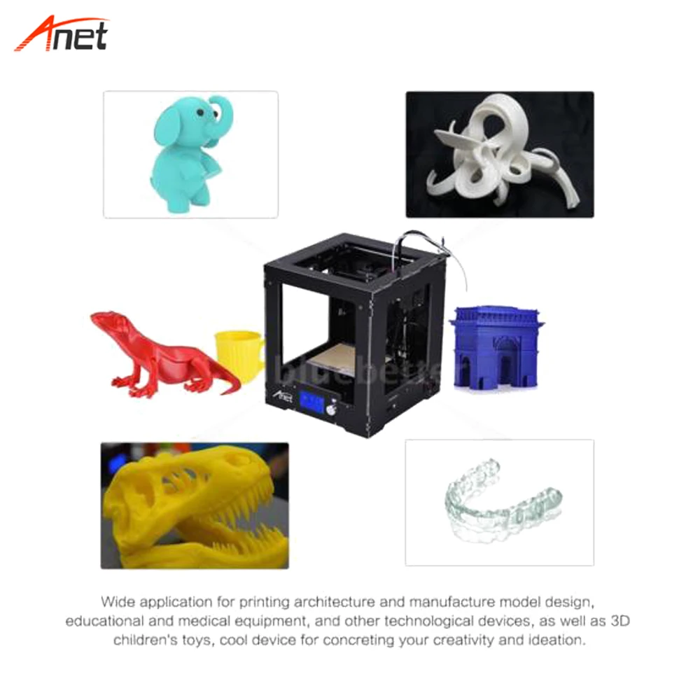 Anet A3S 2019 3d принтер высокого разрешения для продажи Полностью Собранный