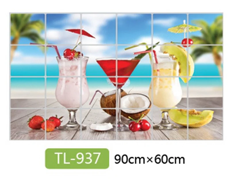 Водостойкая настенная наклейка из алюминиевой фольги для ванной комнаты