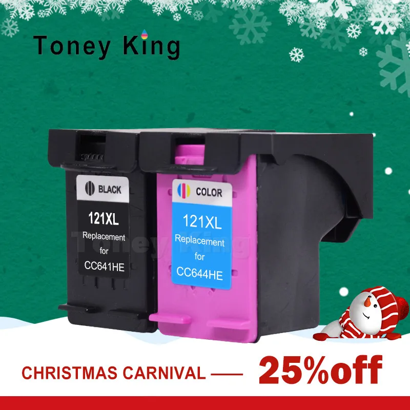 Сменный картридж Toney King 121 XL для чернильных картриджей HP121 F2493 F4283 D2563 F2423