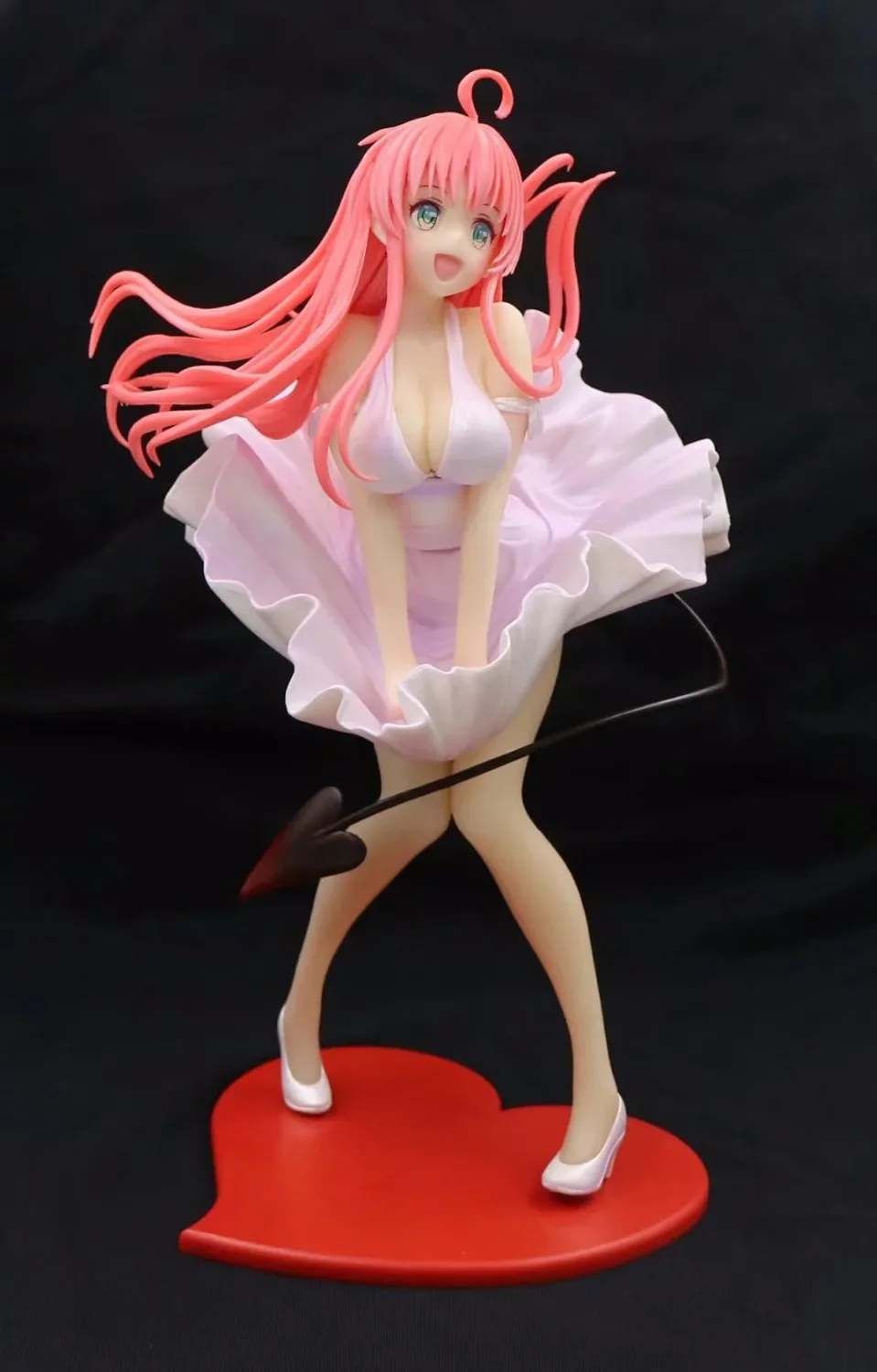 Аниме To LOVE Ru LaLa саталиновое платье деловое Ver. Мягкая грудь ПВХ фигурка