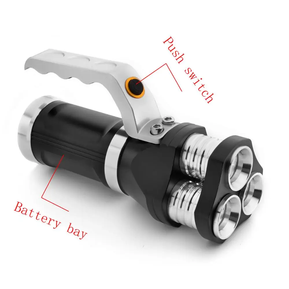 Мощный 10000lm 3 * XML T6 светодио дный 18650 фонарик факел лампы 5 Режим Rechargerable