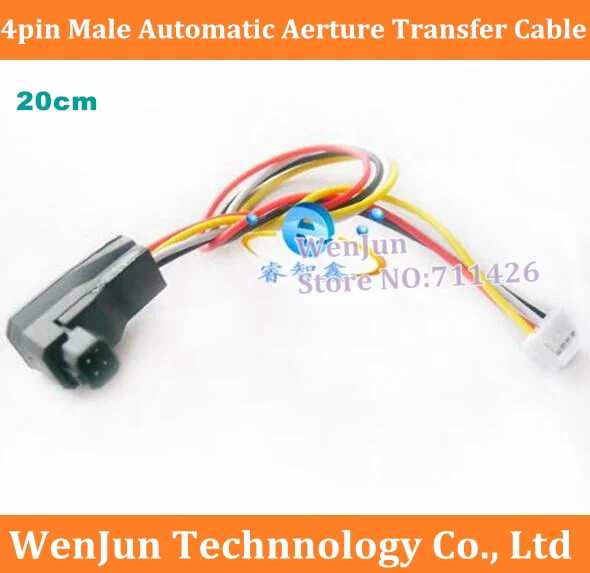 100PCS Wholesale Wireless transmitter /Automatic aperture Transfer line 4Pin male to 4pin terminal cable 2.0mm camera