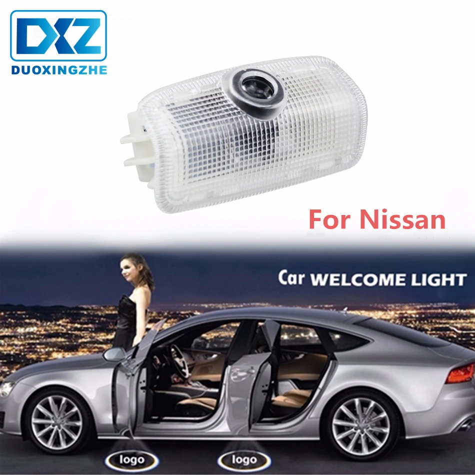 DXZ 2PCS Car LED Door Logo Projector Ghost Shadow Light for Nissan Teana Patrol | Автомобили и мотоциклы