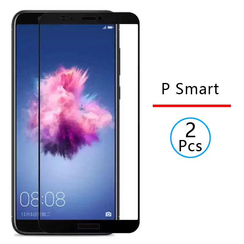 2 шт. Защитное стекло для Huawei P умное закаленное защита экрана полное покрытие