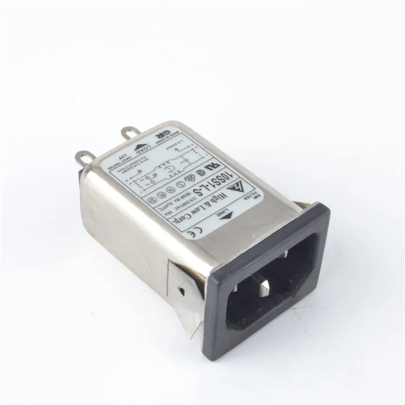 1 шт. мощный EMI фильтр 10A 115/250 в с разъемом переменного тока 10SS1-L-S | Обустройство