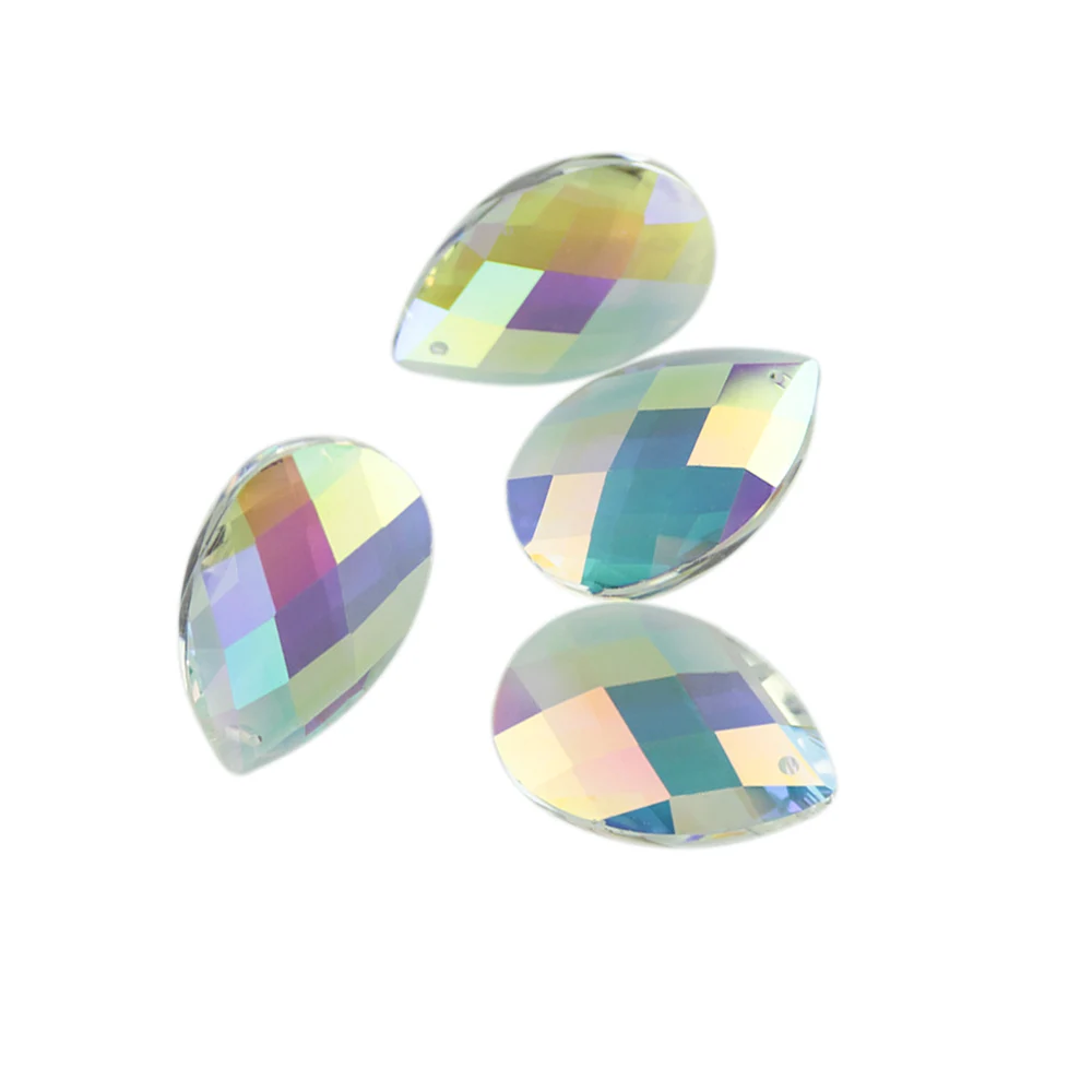 38mm 10pcs/lot AB Transparent Crystal Chandelier Beads Prism Pendant Cross | Лампы и освещение