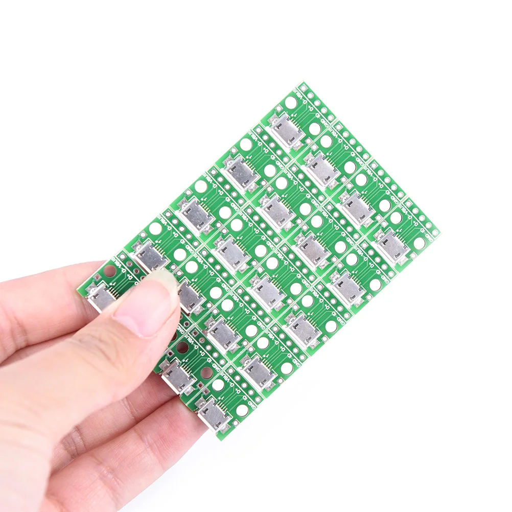 

20 шт. X Розетка 2,54 мм MICRO USB Для DIP 5-контактного 5-контактного адаптера