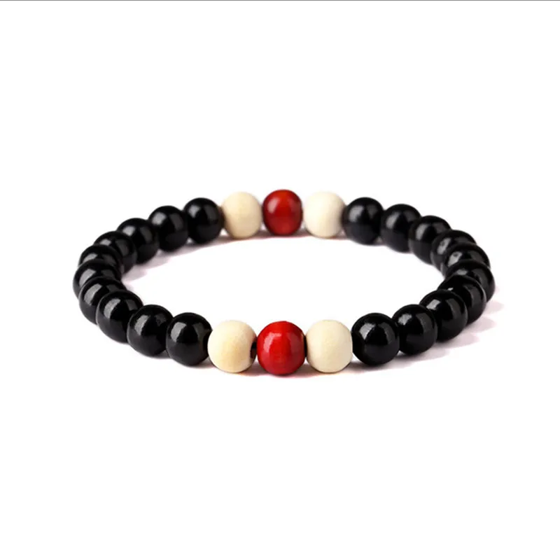 New Fashion Men Wood Beads Bracelets Sandalwood Buddhist Buddha Meditation Prayer Yoga Bead Bracelet Wooden Jewelry | Украшения и