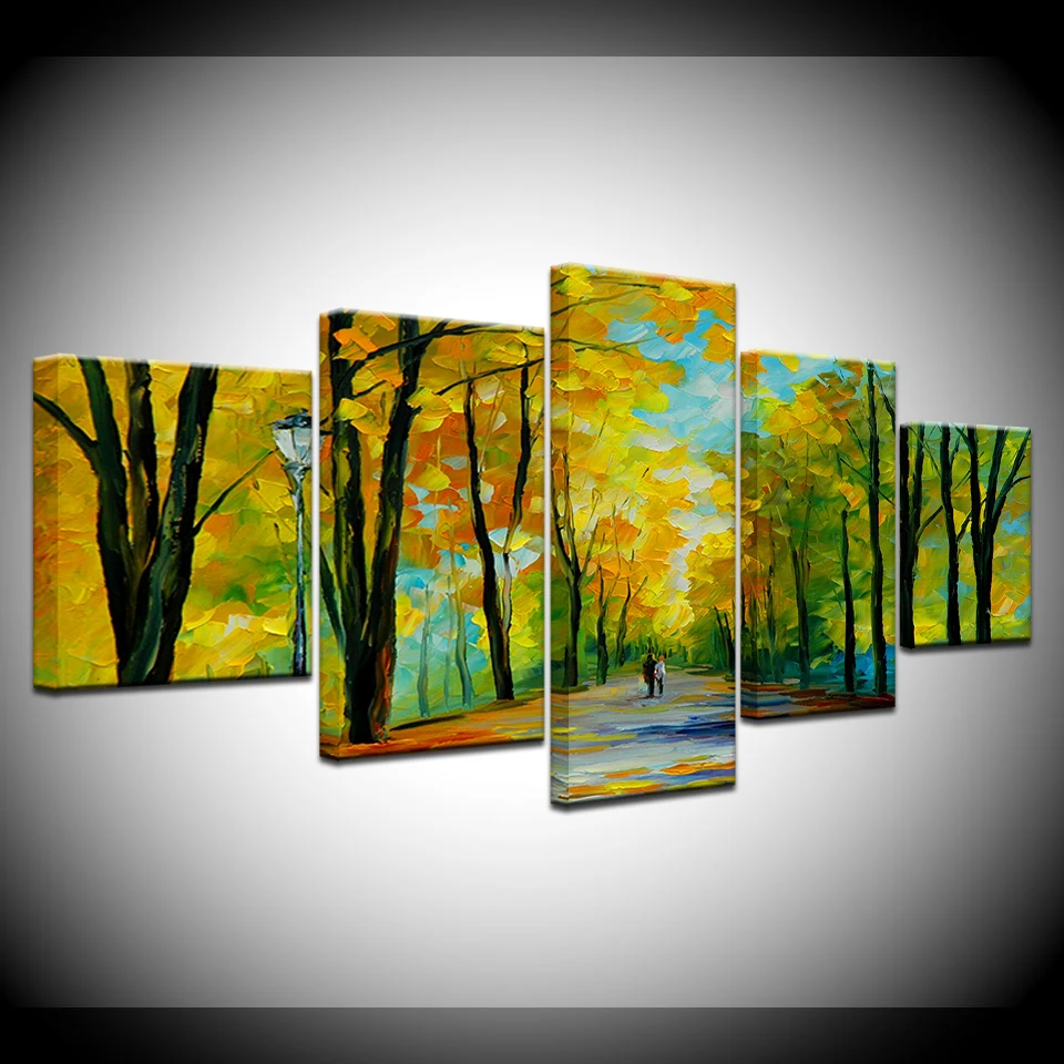 

5 Panel/piece HD Print A famous painting modern wall posters Canvas Art Painting For home living room decoration