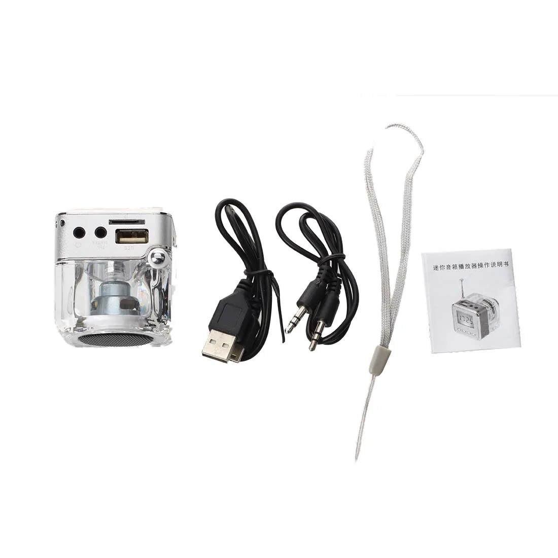 Портативный Мини цифровой Динамик для музыки MP3-плеер Micro SD/TF USB FM | Электроника