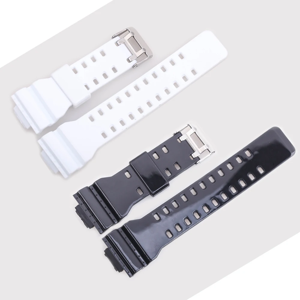 Силиконовый ремешок для часов 16 мм резиновый наручных Casio G shock GD100/110/120/150 женская