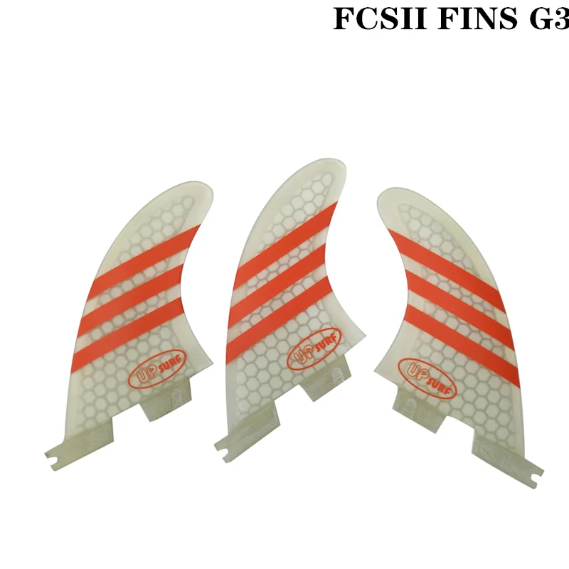 Плавники для серфинга FCS2 G3 красные/синие/белые/зеленые сотовые плавники трехслойные из стекловолокна
