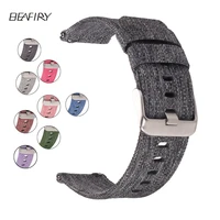 beafiry quick release strap 18mm 20mm 22mm 24mm breathable woven nylon watch band lightweight canvas watchband different colors