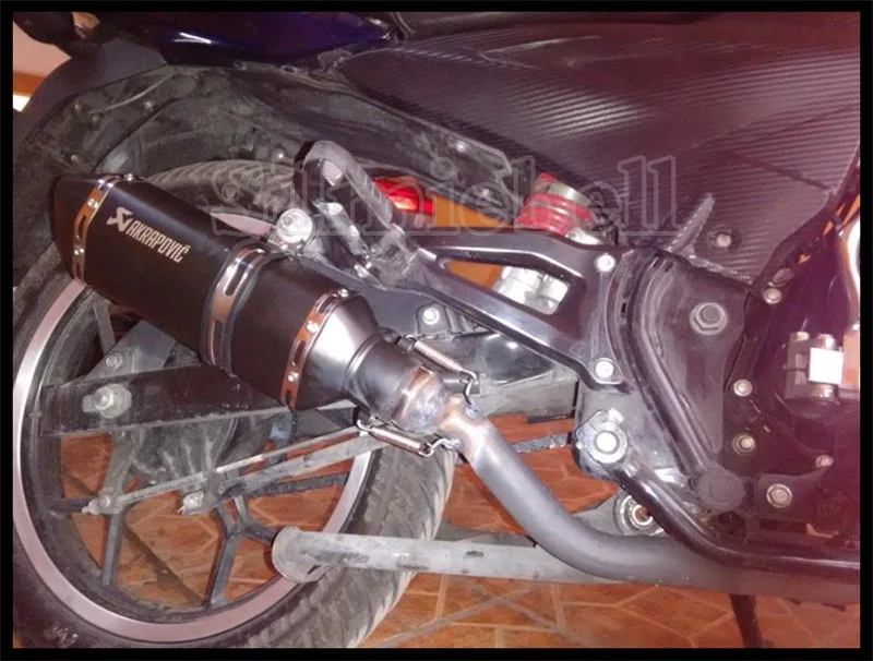 Универсальный akrapovic выхлопной мотоцикл модифицированный Кроссовый глушитель для FZ6 CBR250 CB600 MT07 ATV Dirt Pit Bike выхлопная труба