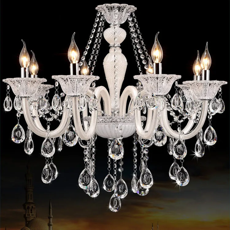 Современная светодиодная люстра хрустальный светильник для спальни лампа с