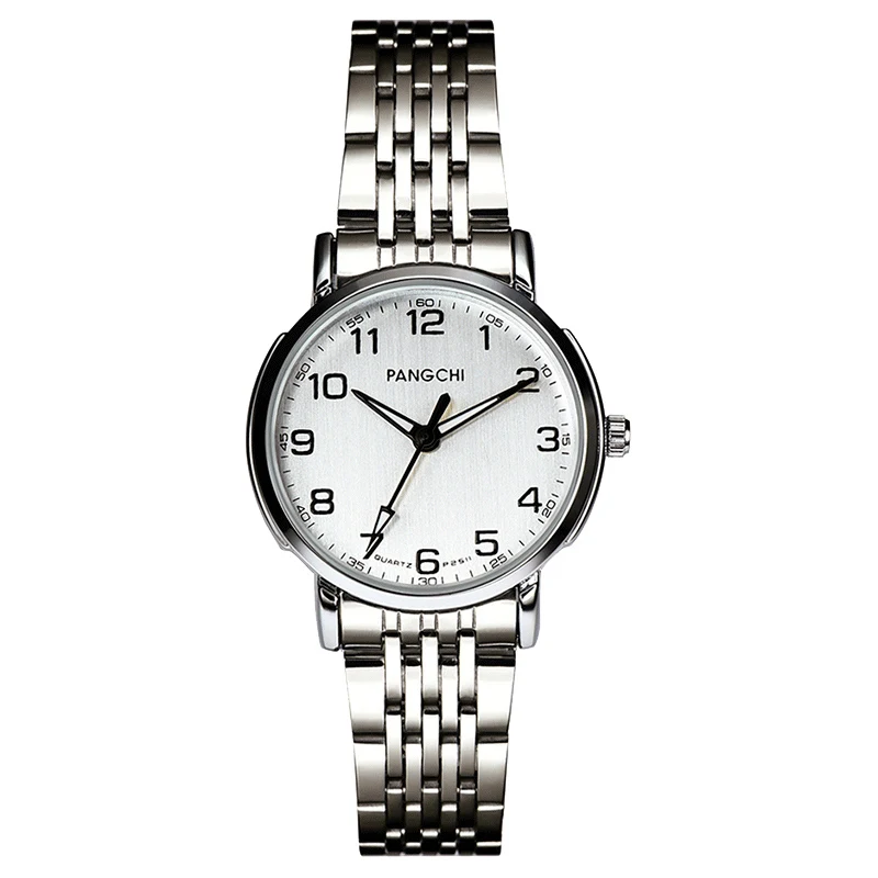 PANGCHI роскошные часы из нержавеющей стали женские повседневные парные кварцевые с