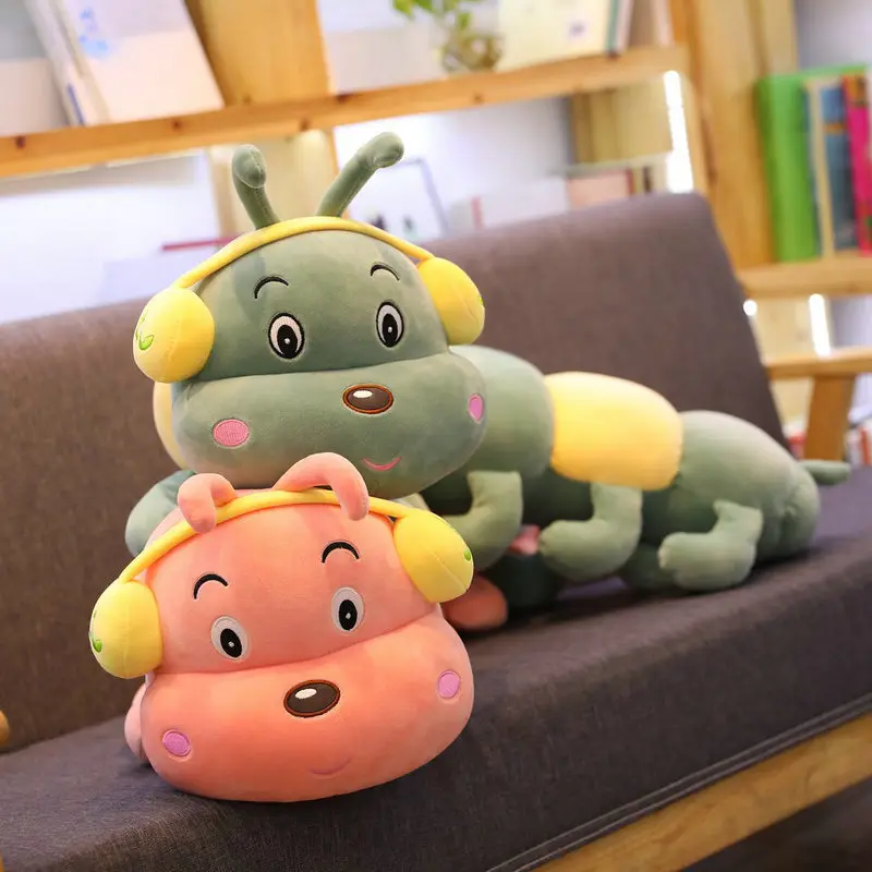 45 100 см красочные игрушки гусеницы милые мягкие Мультяшные плюшевые куклы